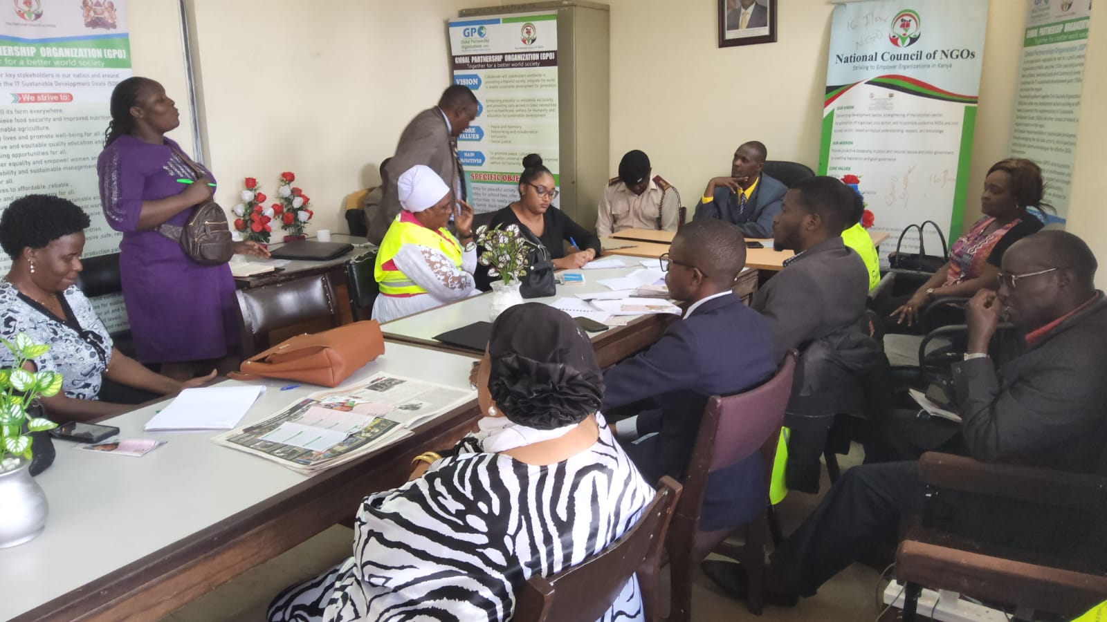 NGO COUNCIL STAFF MEETING ..report by Najma Hussein